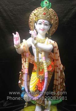 Marble Krishna Radha Statue