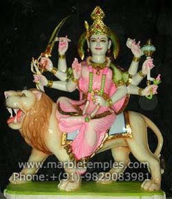 Marble Maa Durga Statue