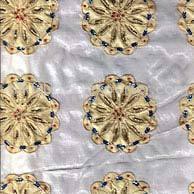 Embroidered silk fabric, for Curtains, Dress, Garments, Laces, Garment, Technics : Mulberry, Spun
