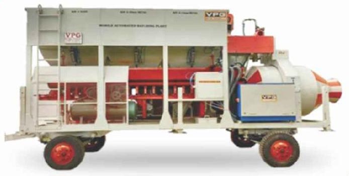 Mobile Concrete Batching Plant, for Industrial