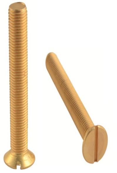Brass CSK Slotted Bolts