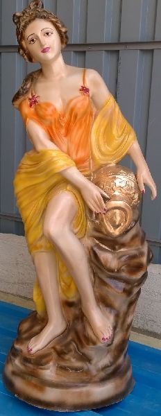 English Women Fountain Statue