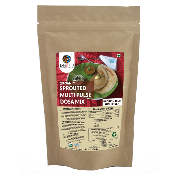 Organic Sprouted Multi Pulse Dosa Mix
