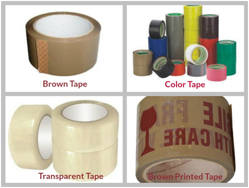 BROWN AND WHITE TAPES