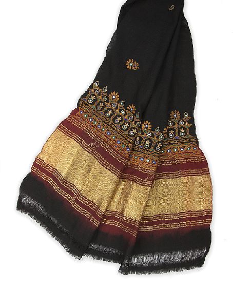 Cotton Rajasthani Mirrored Shawl