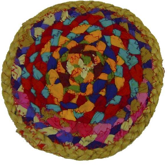 Multicolored Table Mat for Flower Pot