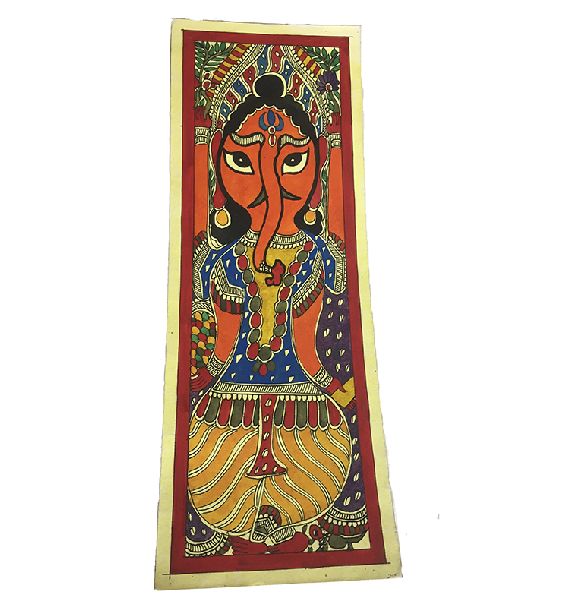 Traditional Madhubani Painting Depicting Lord Ganesh
