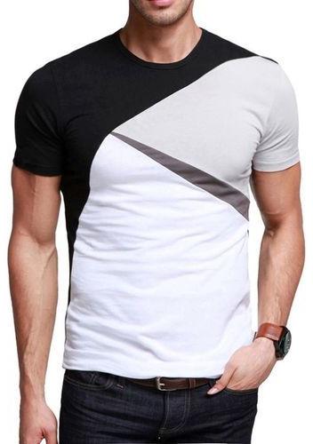 Mens Round Neck Cotton T-Shirts, Size : L, XL, XXL
