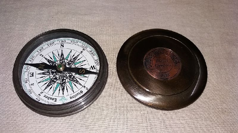 3 Inch Antique Poem Compass