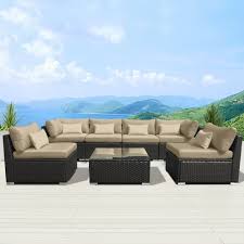 Wicker Patio Sofa Set, Size : 250x167x30 cm