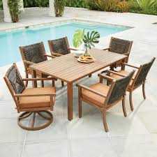 Wicker Patio Dining Table Set