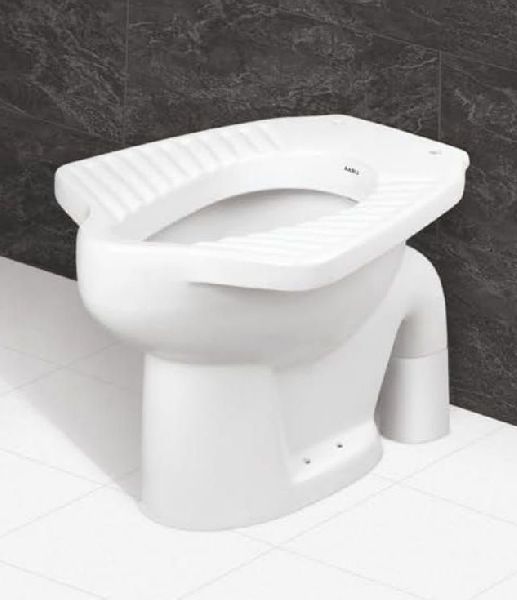 Anglo Indian Floor Mounted Water Closet, Color : White