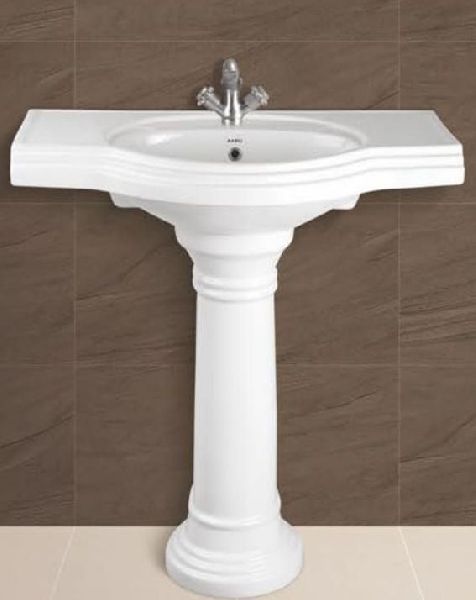 Silver Plain Pedestal Wash Basin, Feature : Durable