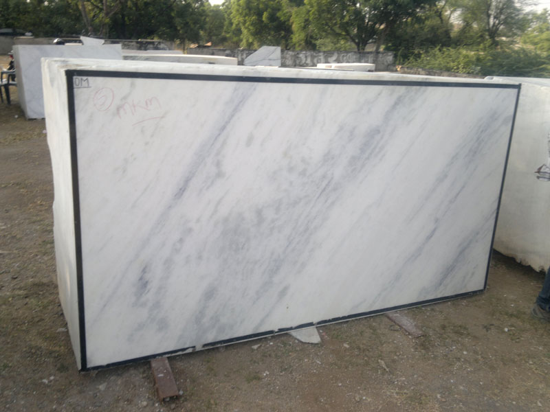 white marble slab