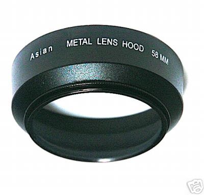 Normal Metal Lens hood, Size : 25mm through 72mm