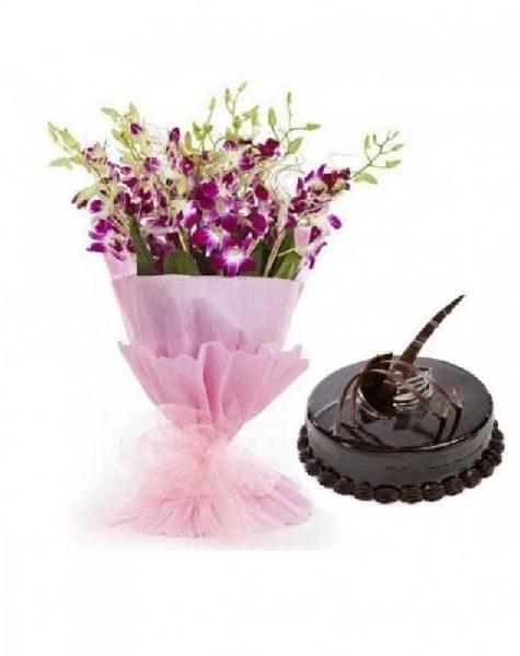 Orchids Chocolate Cake