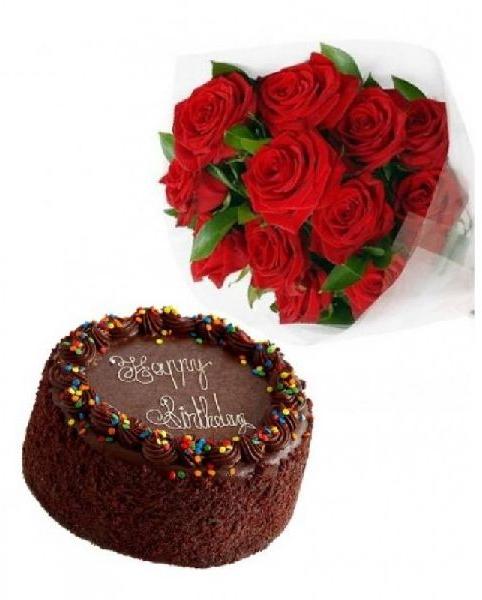 Roses Choco Cake