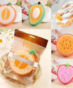 Bath clean sponge Brush Fruit bath cotton Modeling sponge Bathroom