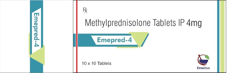 Methyl Prednisolone 4 mg Tablet