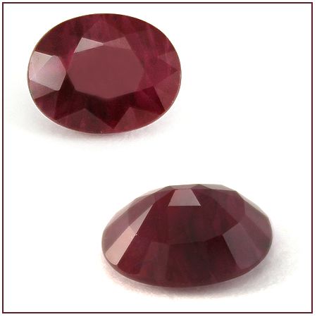 Polished Red Ruby Stone