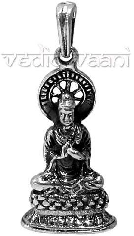Sterling Silver Lord Buddha Pendant