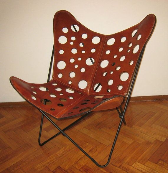 Leather  Butterfly iron chair