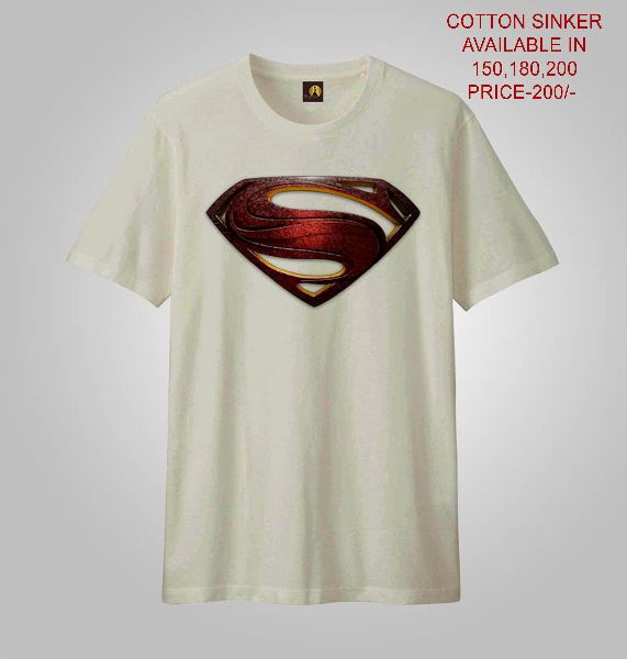 Men printed t shirt (NEW SUPERMAN), Size : Small, Medium, Large