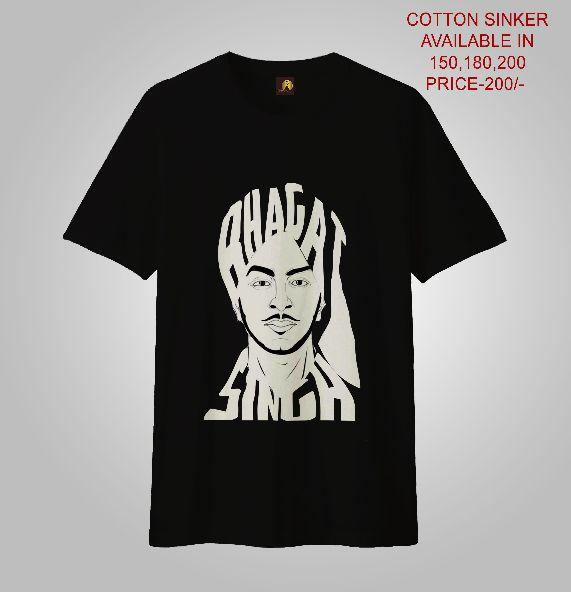 bhagat singh t shirt black