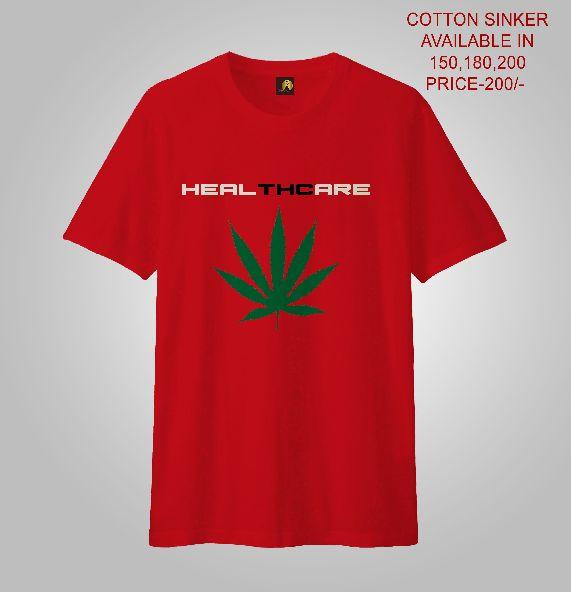 MEN PRINTED T-SHIRTS (THC ), Size : Small, Medium, Large