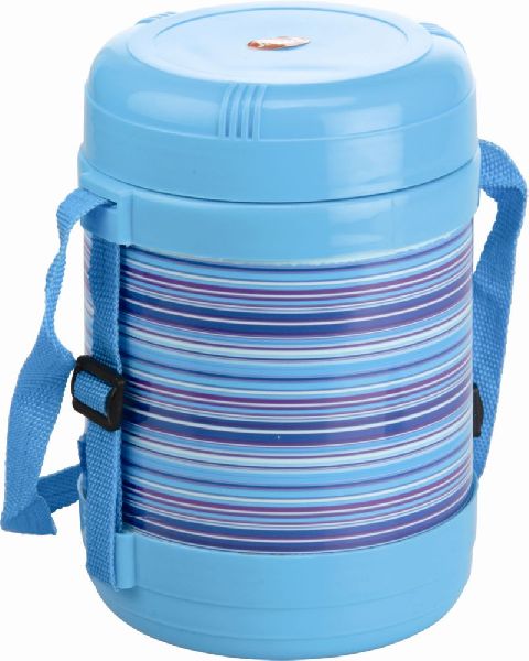 Round Jayco Everest Four Layer Lunch Box, Color : Blue