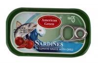 A/green Sardines in Tom.Sc.with Chilli