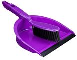 Purple-Dustpan-And-Brush Cleaning Material