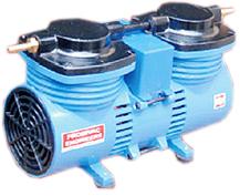 Oil free diaphragm vacuum pressure pumps