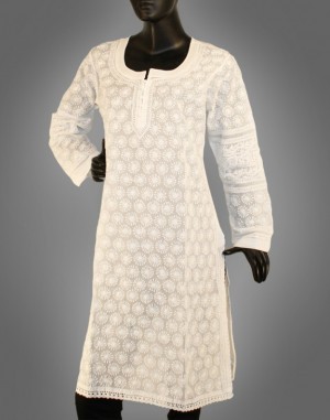 Cotton Lucknowi Chikan Kurti at Latest Price in Lucknow   ManufacturerSupplier  Exporter