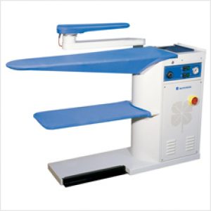 Ironing table with sleeve arm