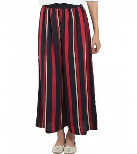 Crepe Fabric Striped Palazzo Pant, Style : Casual