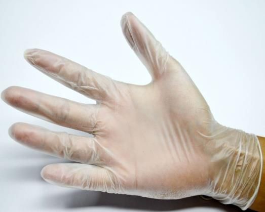 Vinyl Hand Gloves, Size : M