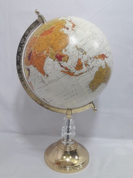 World Globe, for Home, Library, Color : Blue, Silver