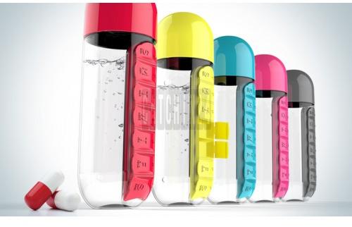 Pill Box Water Bottle