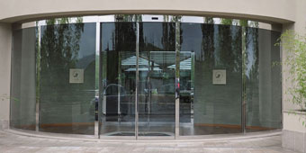 Automatic Glass Curved Doors