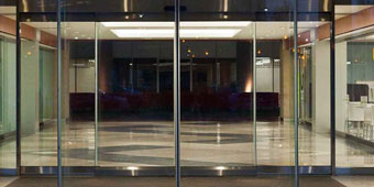 automatic glass sliding doors