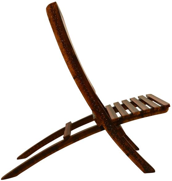 Wooden Ethnic Folding Chair