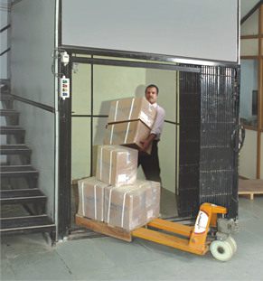 Rectangular Electric Semi Automatic GOODS AND CAR ELEVATORS, for Industrial, Certification : CE Certified