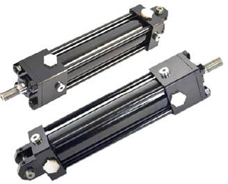 Tie rod hydraulic cylinders