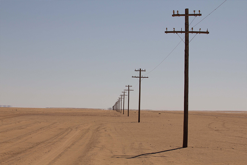 utility poles