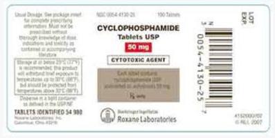 CYCLOPHOSPHAMIDE TABLETS USP 50 MG, Packaging Type : Plastic Bottle