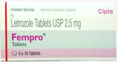 LETROZOLE TABLETS USP 2.5 MG, for Clinical, hospital etc.