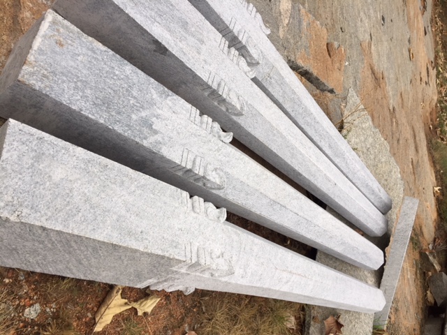 Grey Granite Pillars