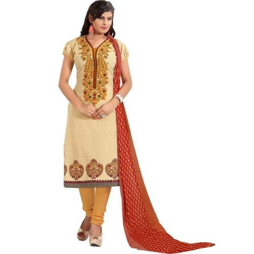 Printed Cotton Churidar Suits, Occasion : Casual Wear