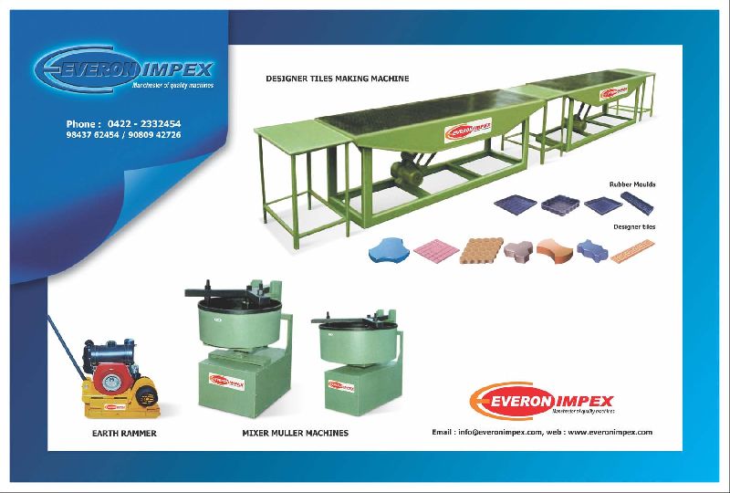 Paving Tiles Making Machine Manufacturer in Coimbatore Tamil Nadu India